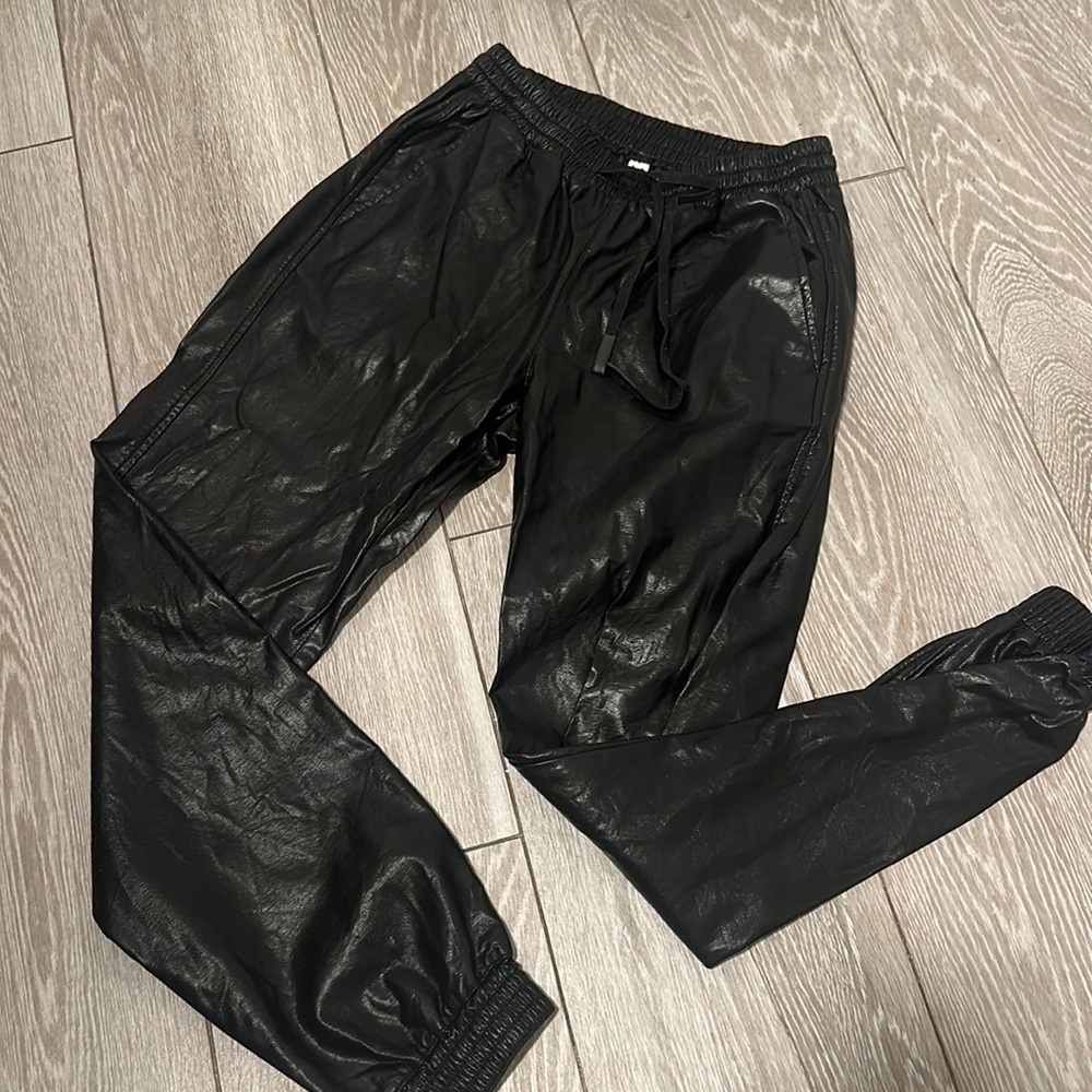 Leather Zara joggers!